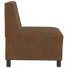 vidaXL Modular Sofa Unit Armless Brown 55 x 74 x 82 cm