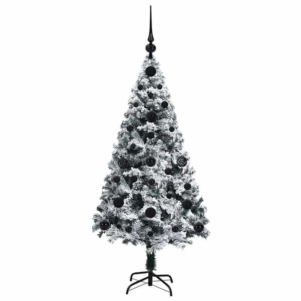 vidaXL Artificial Christmas Tree with 150 LEDs with Stand Green 120 cm