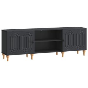 vidaXL TV Cabinet Black 150 x 31 x 50 cm Engineered Wood