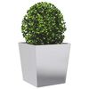 vidaXL Garden Planters 50x50x50 cm 2 pcs Galvanised Steel