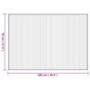 vidaXL Rug Rectangular Natural70x100 cm Bamboo