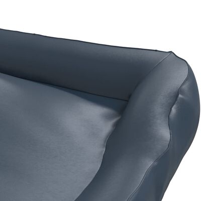 vidaXL Dog Bed Dark Blue 80x68x23 cm Faux Leather