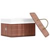 vidaXL Bamboo Storage Boxes 4 pcs Brown
