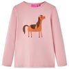 Kids' T-shirt with Long Sleeves Light Pink 140