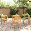 vidaXL 5 Piece Garden Dining Set Solid Wood Acacia