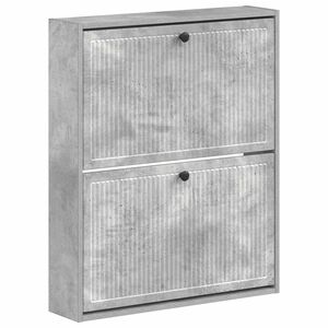vidaXL Wall-Mounted Shoe Cabinet EDE 71 x 17 x 86 cm Engineered Wood
