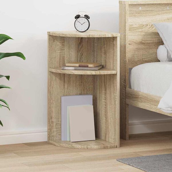 vidaXL End Table Sonoma Oak 29.6 x 29.6 x 60 cm Engineered Wood
