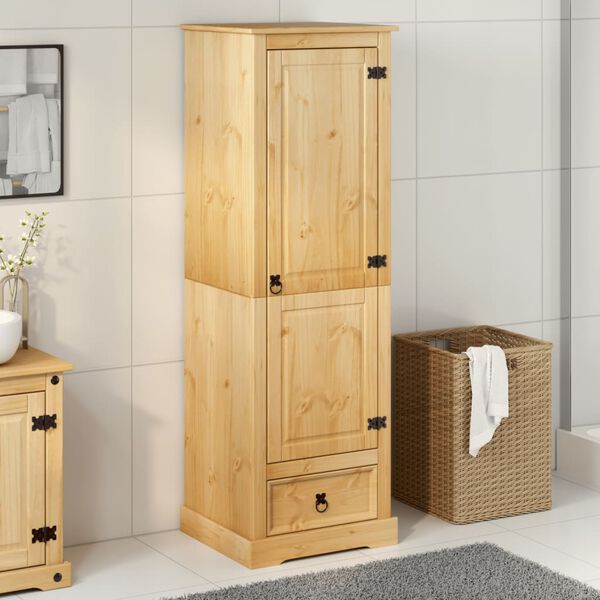 vidaXL Wardrobe Corona 55x50x170 cm Solid Wood Pine