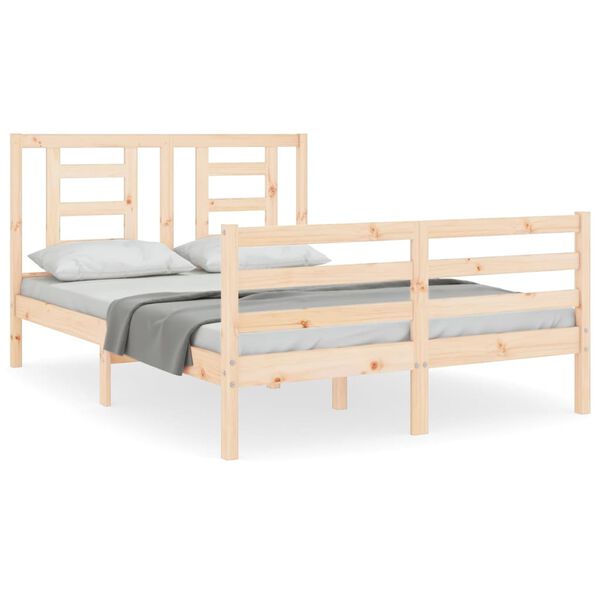 vidaXL Bed Frame without Mattress 120x200 cm Solid Wood
