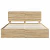 vidaXL Bed Frame with Headboard Sonoma 180 x 200 cm Solid Pine Wood