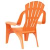 vidaXL Garden Chairs 2 pcs for Children Orange 37x34x44cm PP Wooden Look