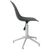 vidaXL Swivel Dining Chairs 6 pcs Light Grey PP
