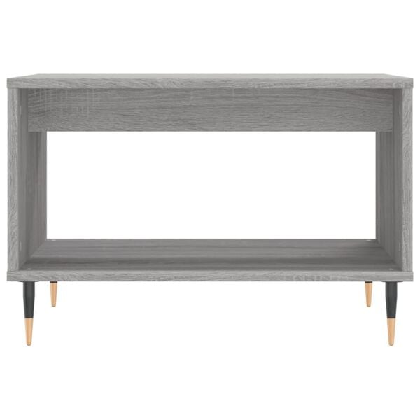 vidaXL Coffee Table Grey Sonoma 60x50x40 cm Engineered Wood