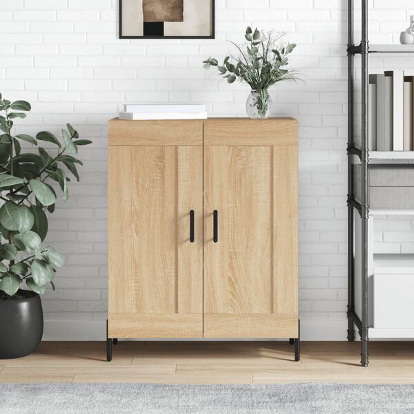 vidaXL Sideboard Sonoma Oak 69.5x34x90 cm Engineered Wood