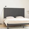 vidaXL Wall Headboard Grey 204x3x110 cm Solid Wood Pine