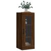 vidaXL Wall Mounted Cabinet Brown Oak 34.5x34x90 cm