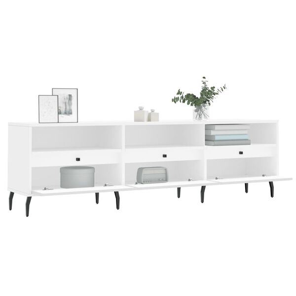 vidaXL TV Cabinet White 150x30x44.5 cm Engineered Wood