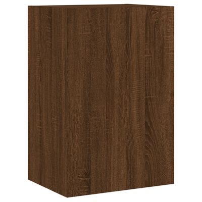 vidaXL 6 Piece TV Wall Units Brown Oak Engineered Wood
