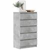 vidaXL Drawer Cabinet Concrete Grey 60x36x103 cm Engineered Wood