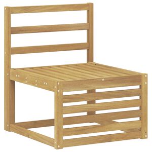 vidaXL Outdoor Middle Sofa Solid Acacia Wood White 63 x 59 x 73 cm