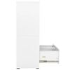 vidaXL Filing Cabinet White 90x46x134 cm Steel