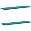 vidaXL 2-Piece Bench Cushions SOEST 2 pcs 100% Polyester Light Blue
