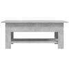 vidaXL Coffee Table Concrete Grey 102x55x42 cm Engineered Wood