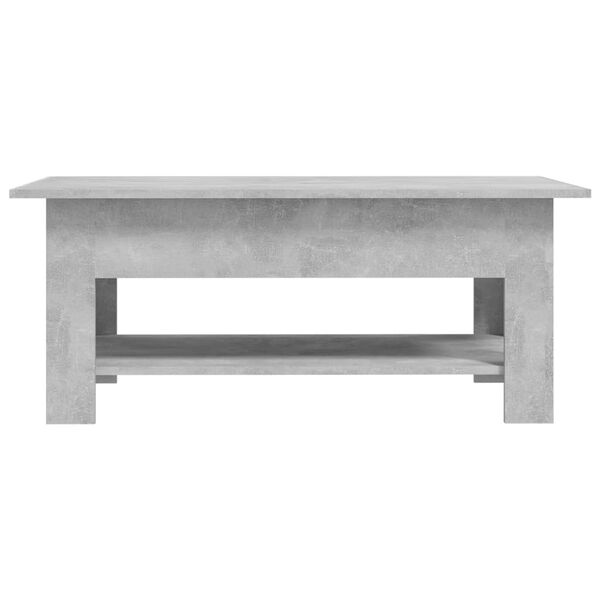 vidaXL Coffee Table Concrete Grey 102x55x42 cm Engineered Wood