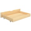 vidaXL Bed Frame without Mattress with 2 Drawers Solid Wood 160x200 cm