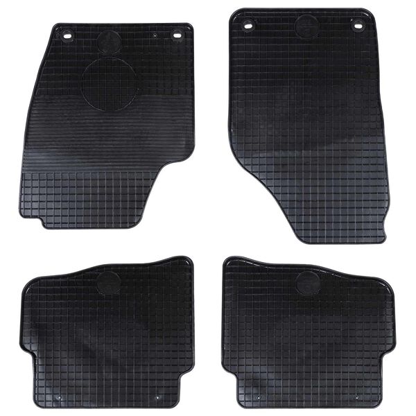 vidaXL Car Mat 4 pcs Black suitable for VW POLO 2001-2009 NS Rubber