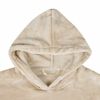 vidaXL Blanket Hoodie Beige S Flannel