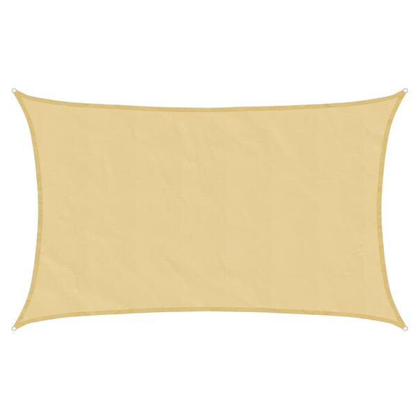 vidaXL Sun Shade Sail Sand 8x5 m 100% Polyester Oxford