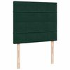 vidaXL Box Spring Bed with Mattress Dark Green 120x200 cm Velvet