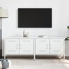 vidaXL TV Cabinets 2 pcs White 68x39x50.5 cm Steel