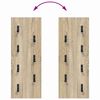 vidaXL Wall-Mounted Coat Rack Wall-mounted Sonoma Oak 30 x 1.5 x 80 cm