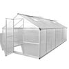vidaXL Greenhouse | Transparent | Aluminium | Large | UV-resistant materials