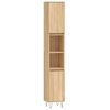 vidaXL Bathroom Cabinet Sonoma Oak 30x30x190 cm Engineered Wood