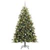 vidaXL Artificial Hinged Christmas Tree with Cones Green 240 cm