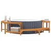 vidaXL Hot Tub Surround Brown &Oslash;275 x 55.5 cm Solid Acacia Wood
