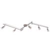 vidaXL Ceiling Lamp with 6 LED Spotlights Satin Nickel