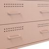 vidaXL Sideboard Pink 68x39x89 cm Steel