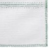 vidaXL Cleaning Cloths 5 pcs White with Green Stripes 50x60 cm
