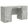 vidaXL Desk with Door Concrete Grey 142.5 x 50 x 75 cm Engineered Wood