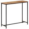 vidaXL Console Table 80x30x74 cm Solid Wood Mango and Iron