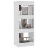 vidaXL Book Cabinet/Room Divider High Gloss White 40x30x103 cm Engineered Wood