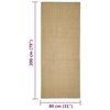 vidaXL Sisal Rug for Scratching Post 80x200 cm