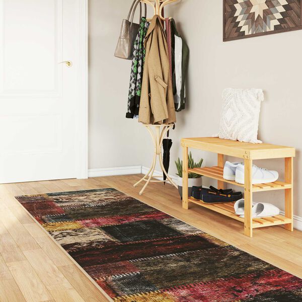 vidaXL Rug Runner MARSA Multicolour 350 x 80 cm Polyester and PVC