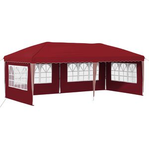 vidaXL Pop-up Party Tent 575 x 289 x 245 cm Burgundy