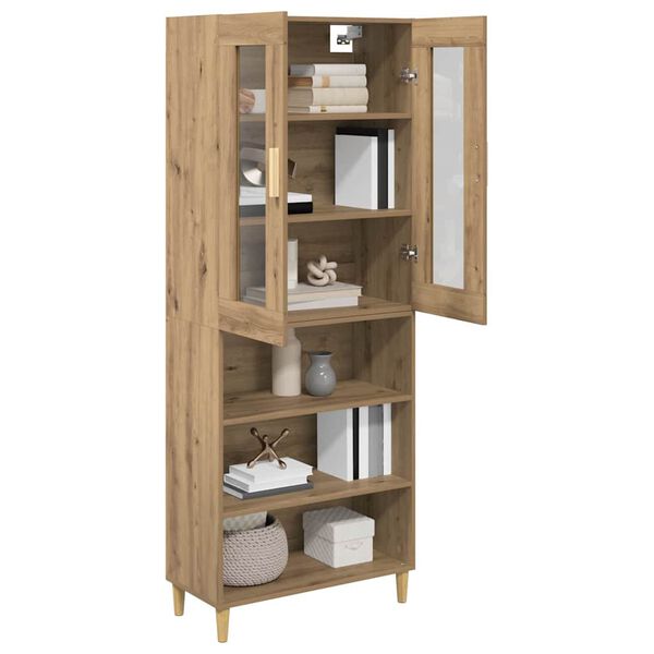 vidaXL Highboard Artisan Oak 69.5 x 34 x 180 cm