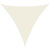 vidaXL Sunshade Sail Oxford Fabric Triangular 4x4x4 m Cream